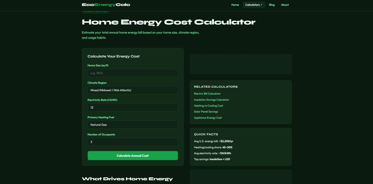 EcoEnergyCalc - Screenshot 3