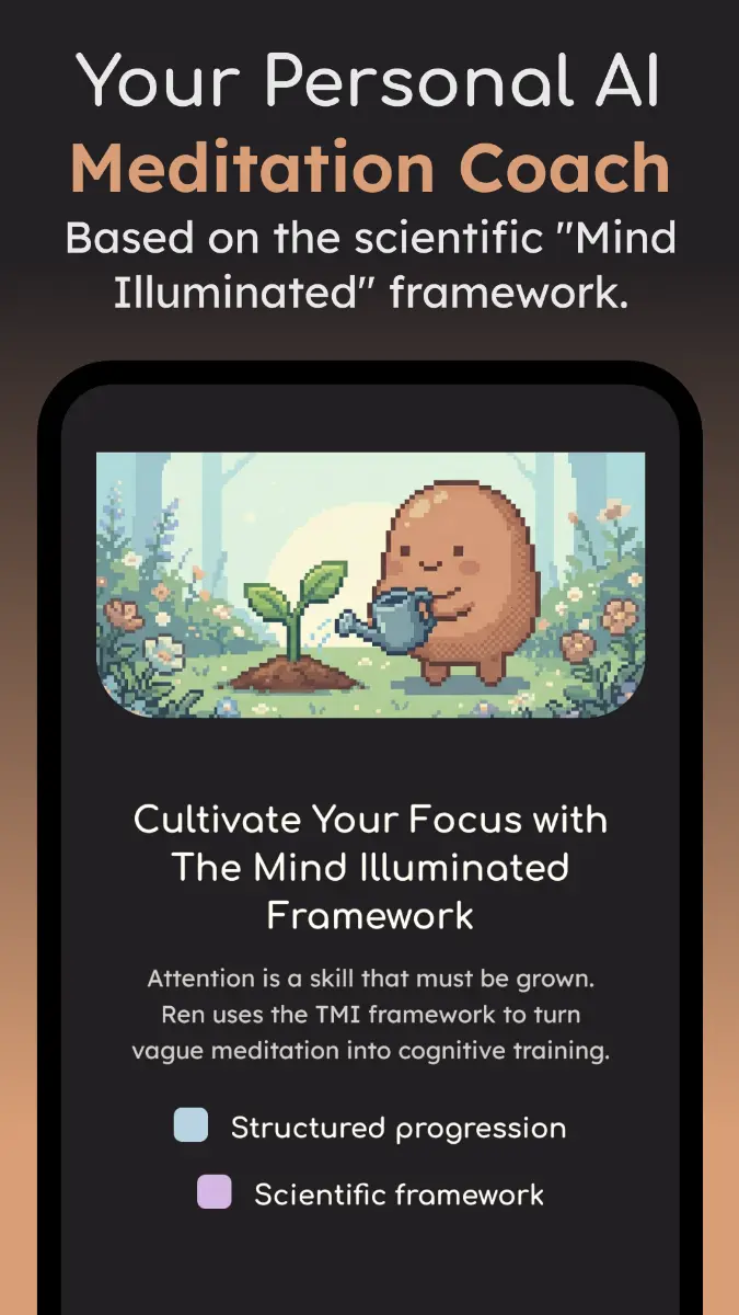 Ren: AI Meditation Coach - Screenshot 1