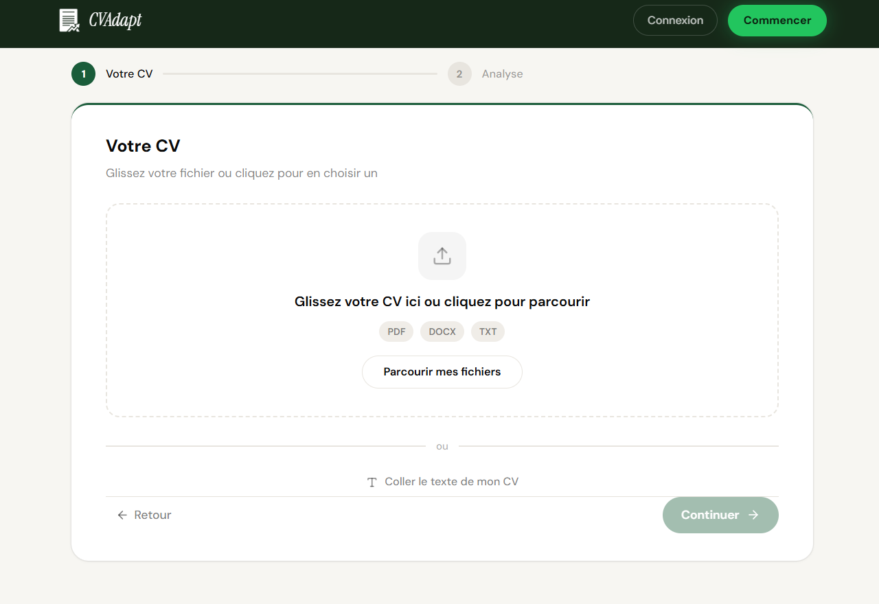 CvAdapt - Screenshot 2