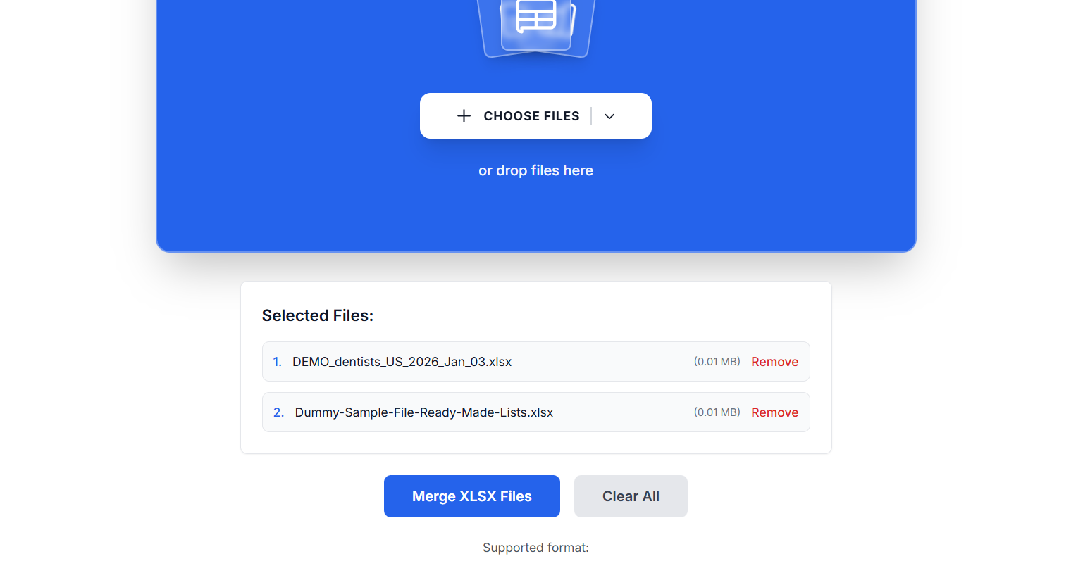 Mergefiles - Screenshot 2