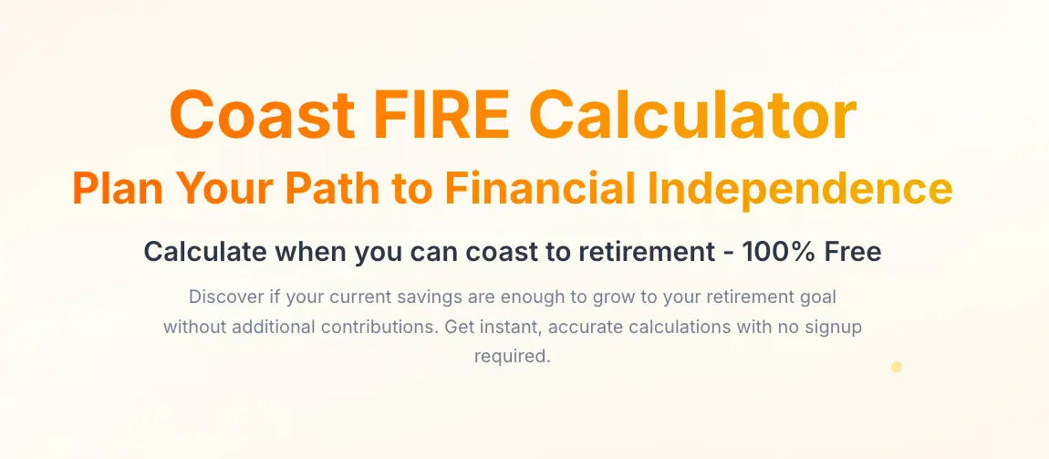 Coast Fire Calculator - Screenshot 1