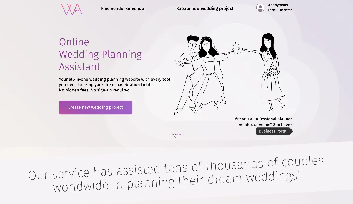Wedding Planning Assistant - Screenshot 1