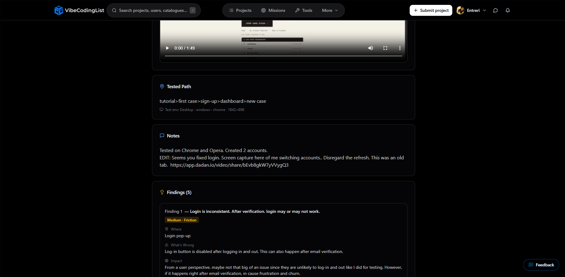 VibeCodingList - Screenshot 3