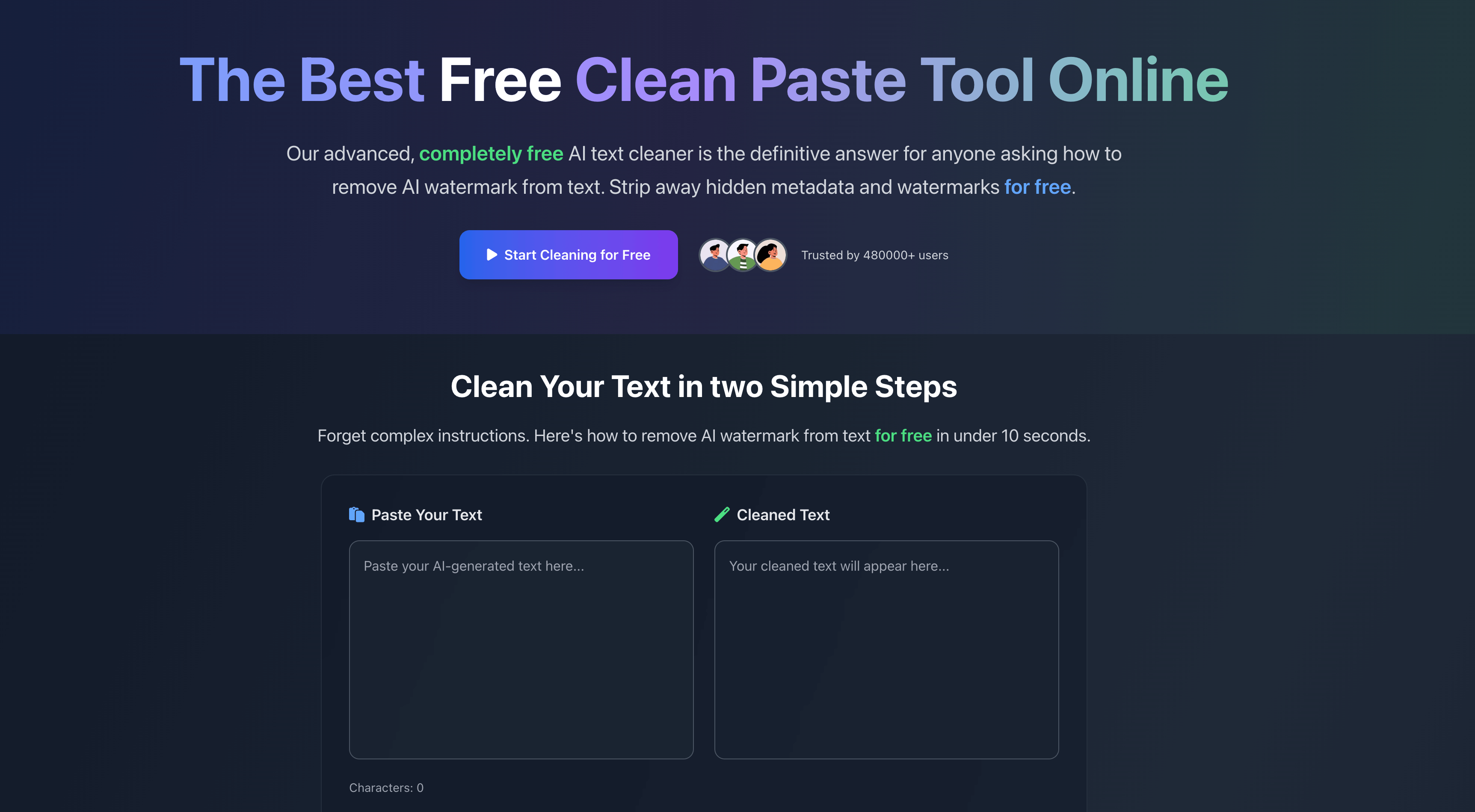Clean Paste - Screenshot 1