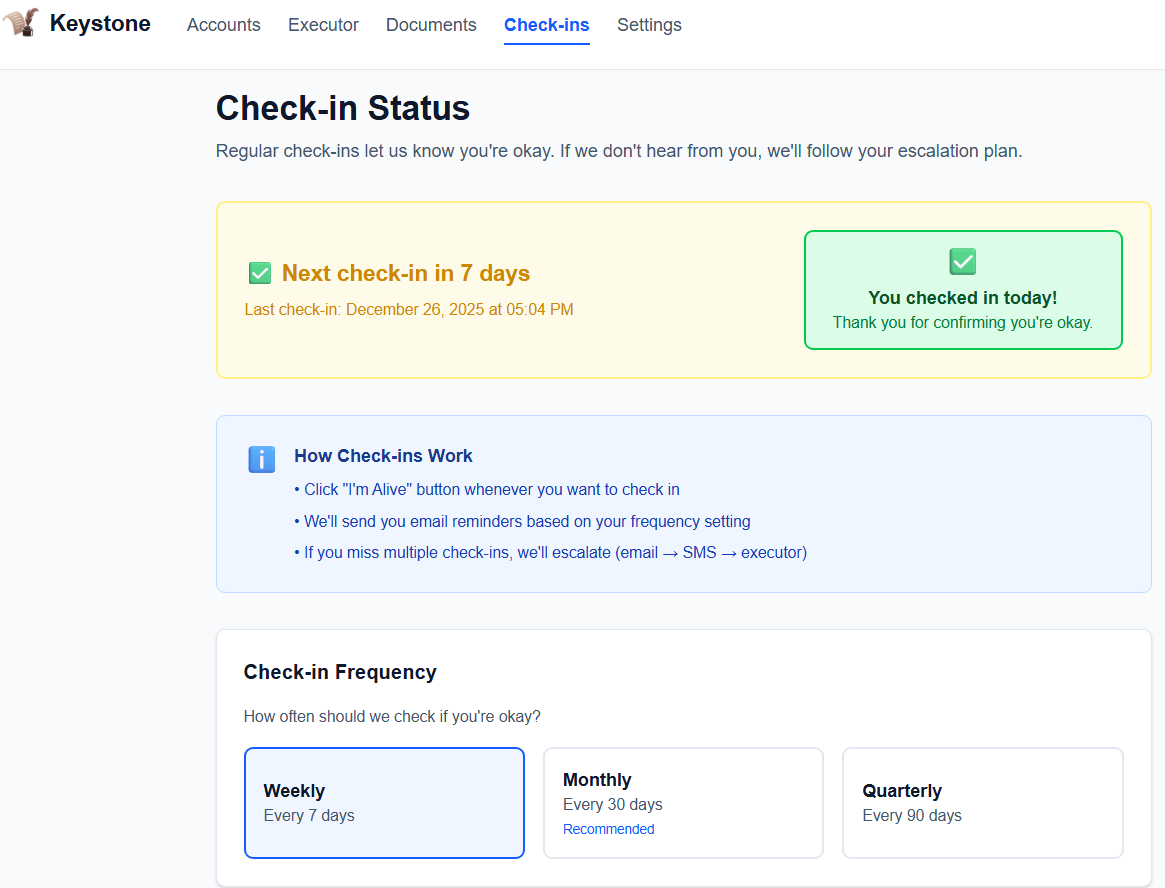 Keystone Vault - Screenshot 2