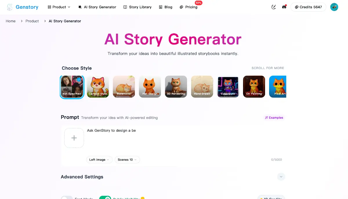 Genstory - Screenshot 2