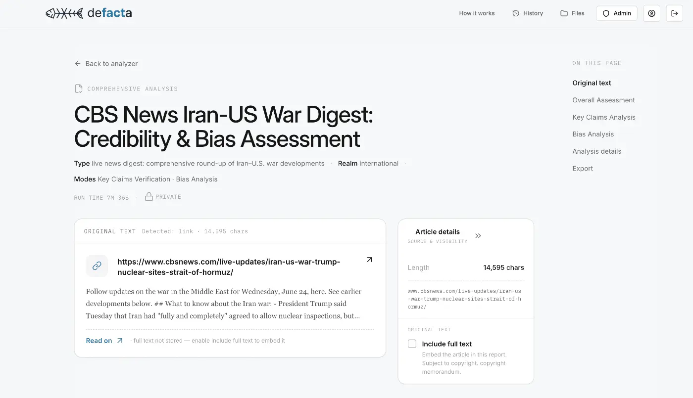 Defacta - Screenshot 3