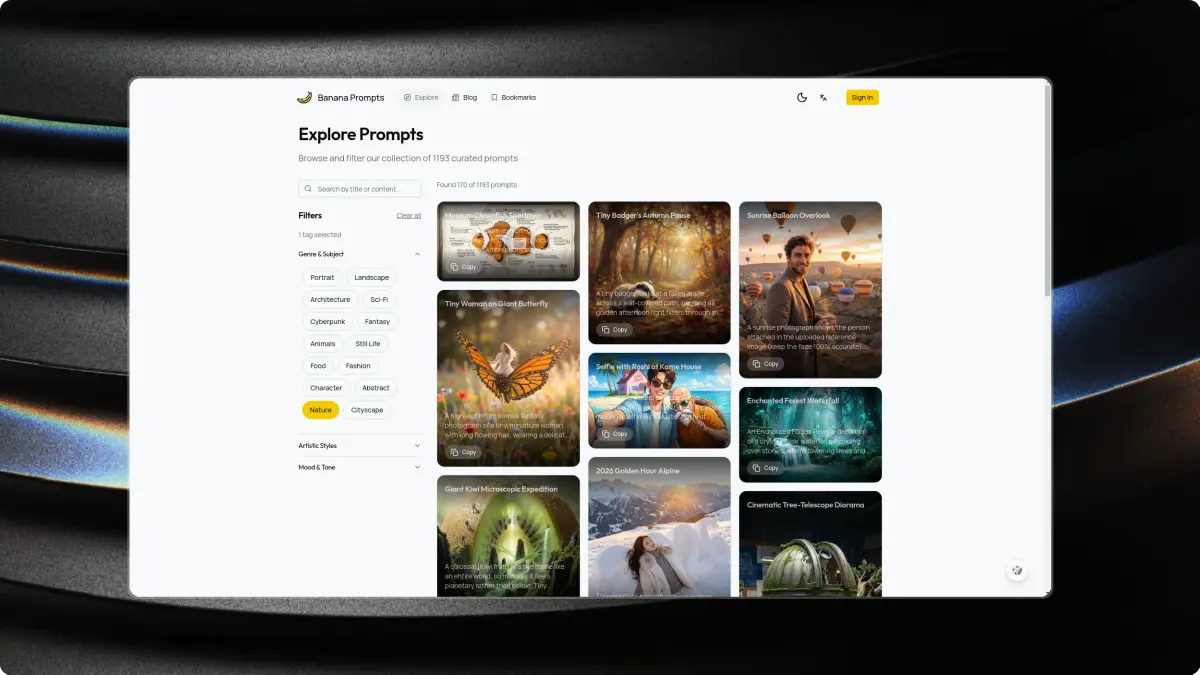 Banana Prompts - Screenshot 1