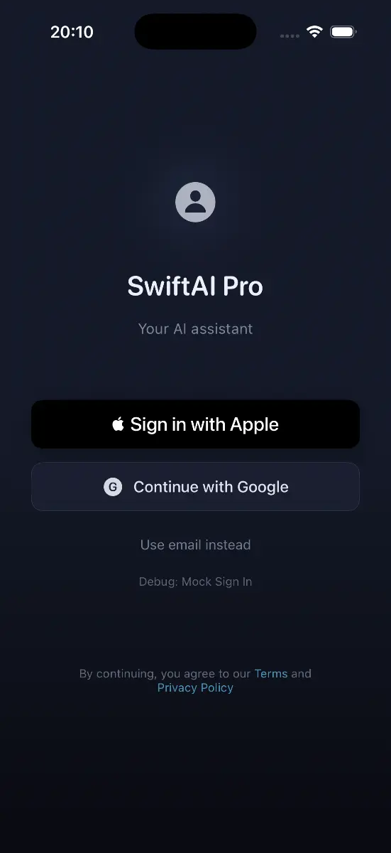 SwiftAI Boilerplate Pro - Screenshot 3