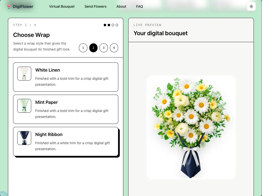 Digital Flower Bouquet - Screenshot 3