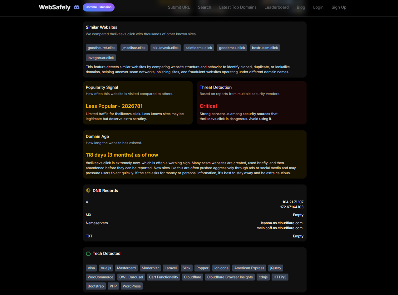 WebSafely - Screenshot 2