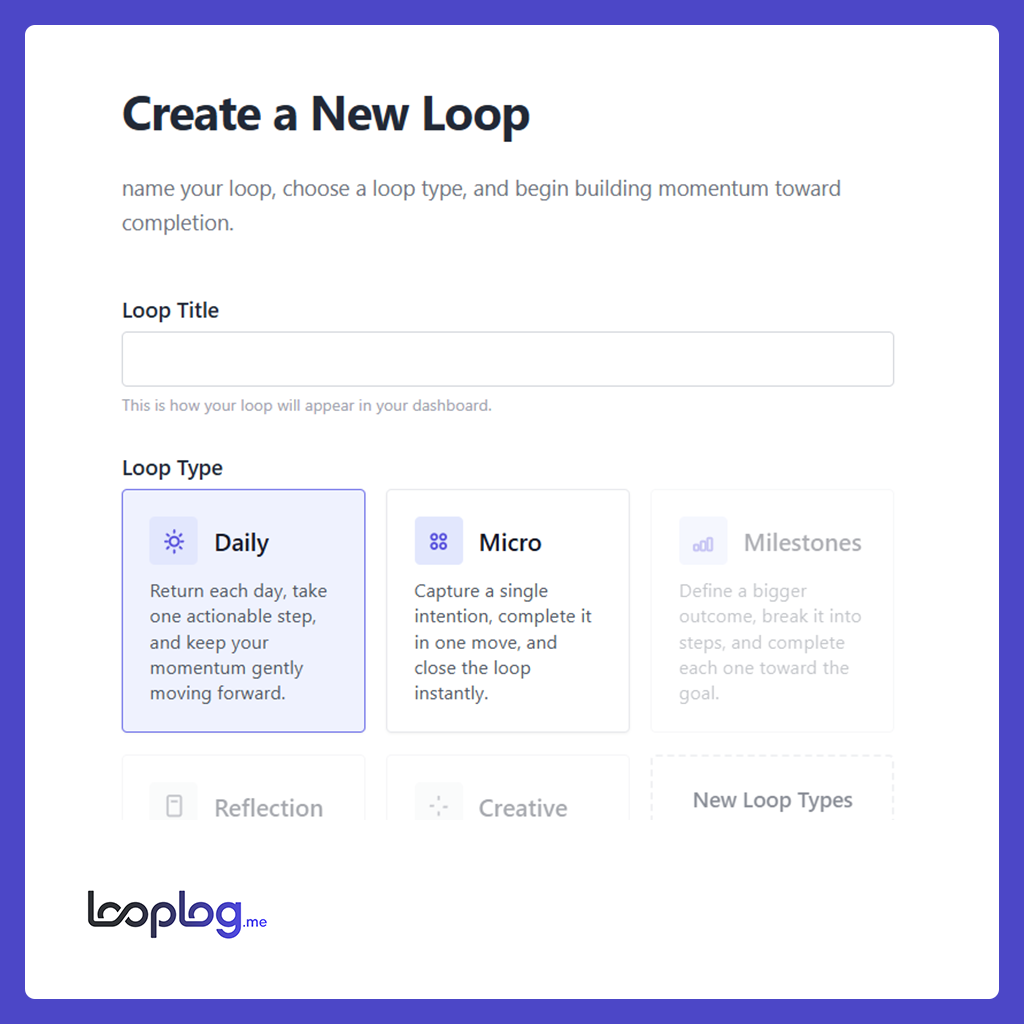 LoopLog.me - Screenshot 2