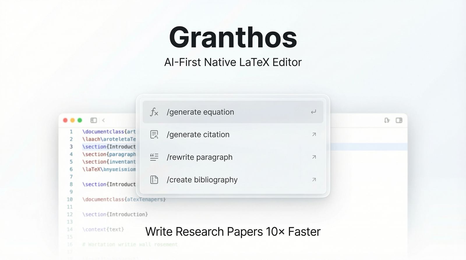 granthOS | AI Powered Latex Editor - Screenshot 2