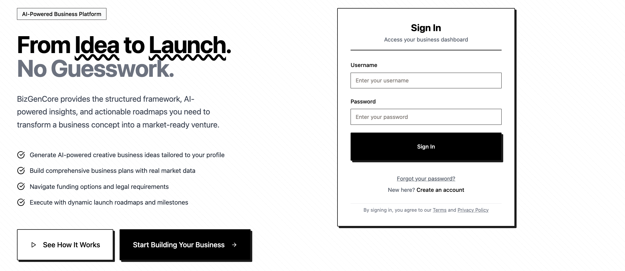 BizGenCore - Screenshot 1