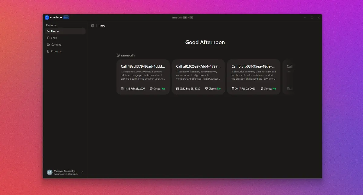 Convinco - Screenshot 2