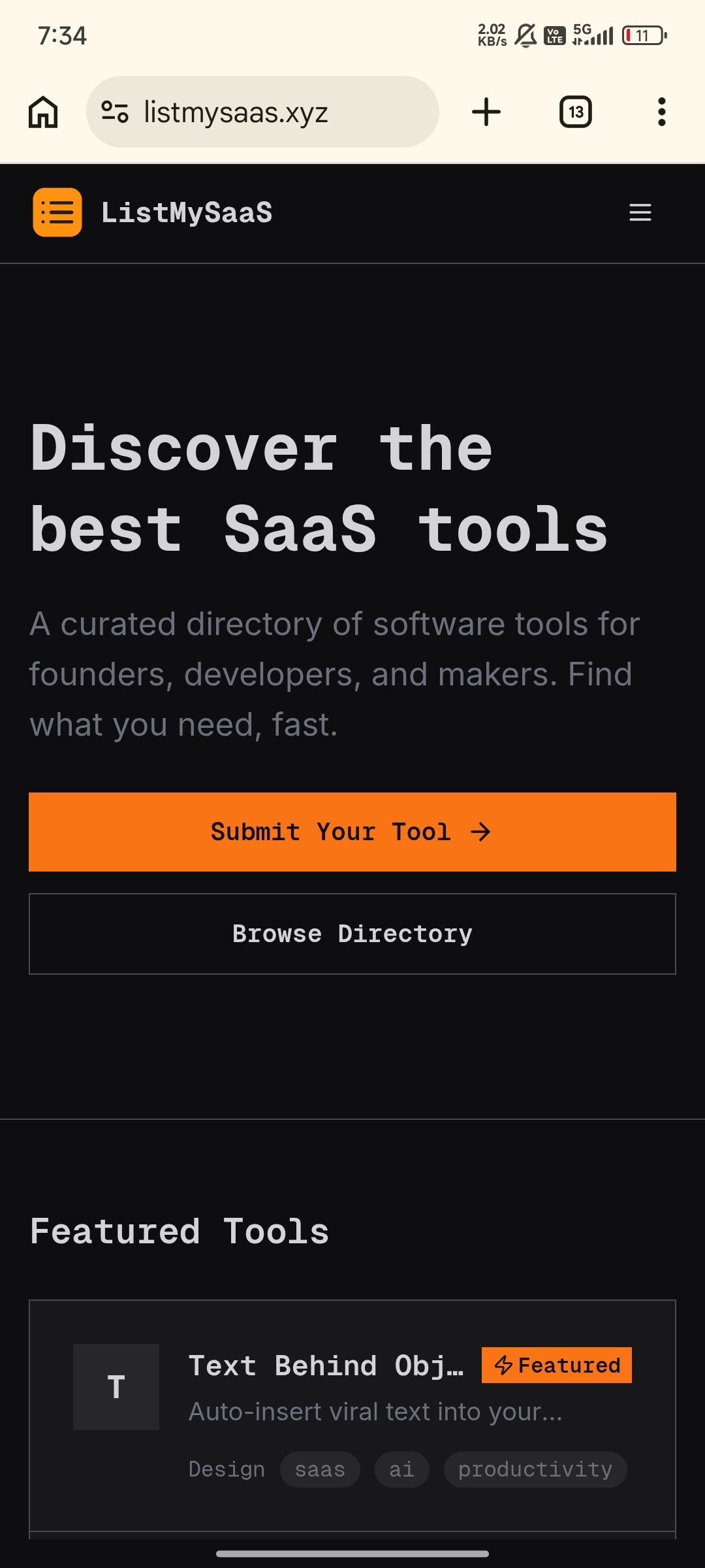 ListMySaaS - Screenshot 1
