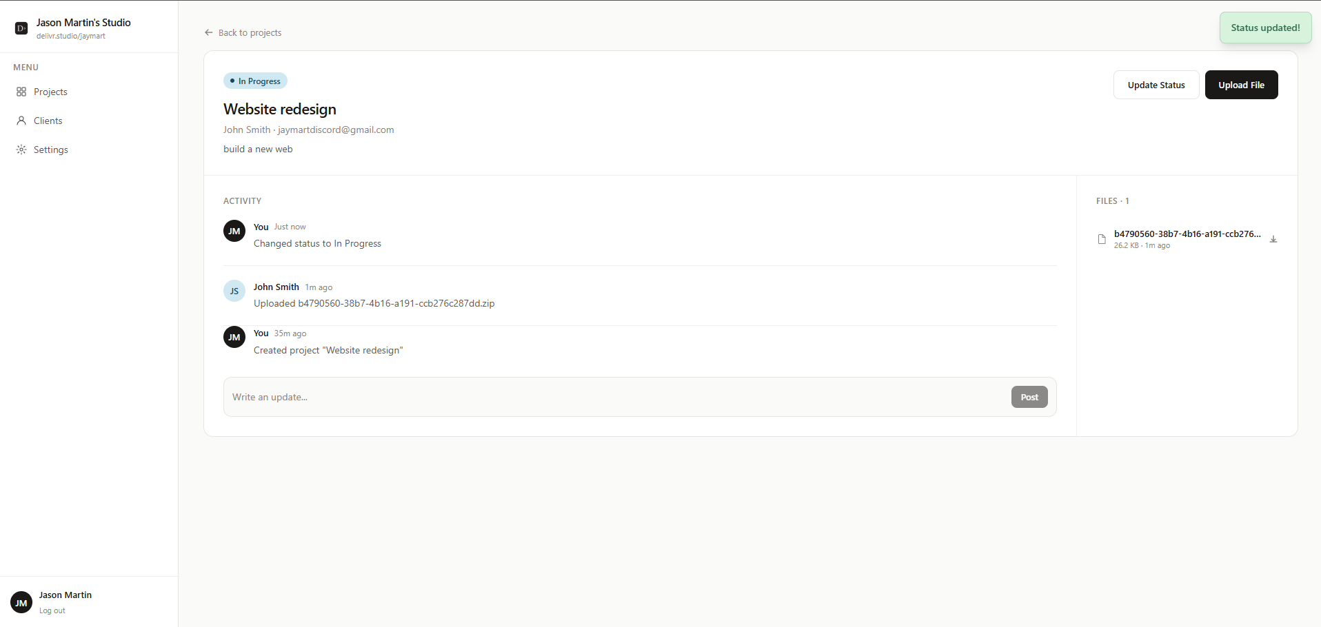Delivr - Screenshot 2