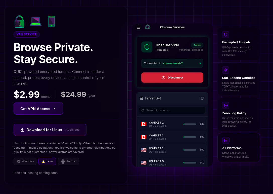Obscura.Services - Screenshot 3