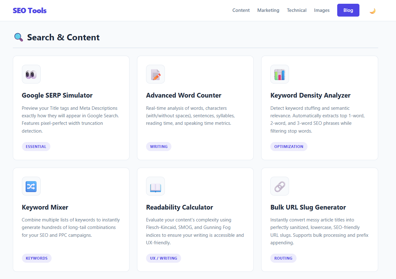 SEO Tools Hub - Screenshot 2