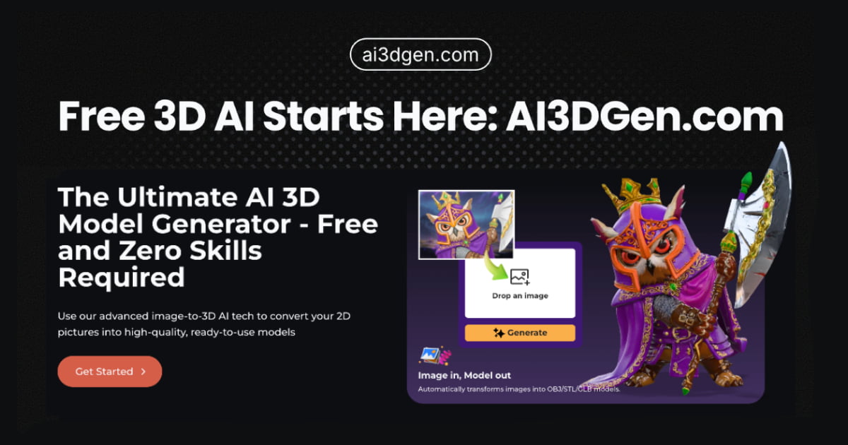 AI 3D Model Generator - Screenshot 1