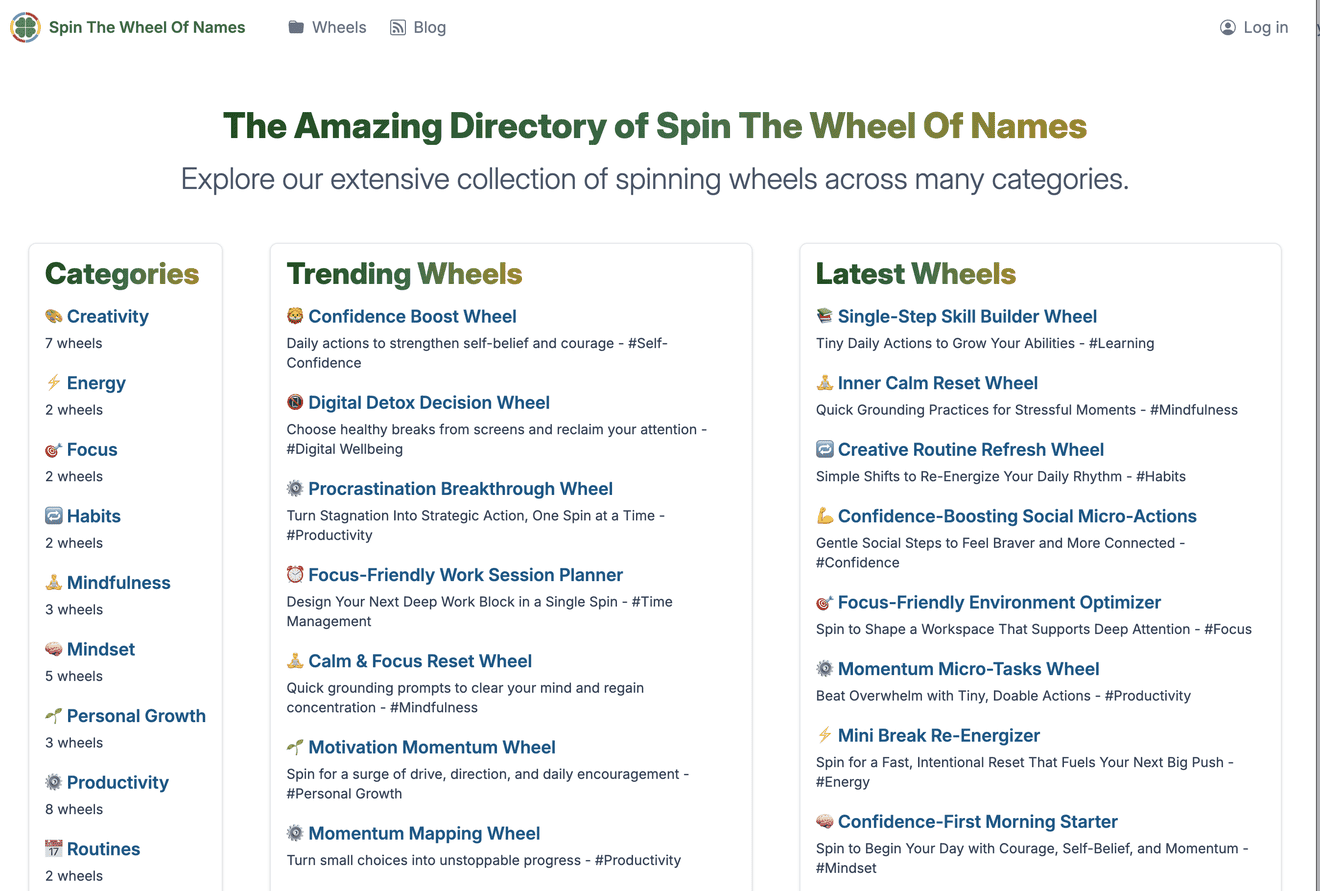Spin The Wheel Of Names - Screenshot 1