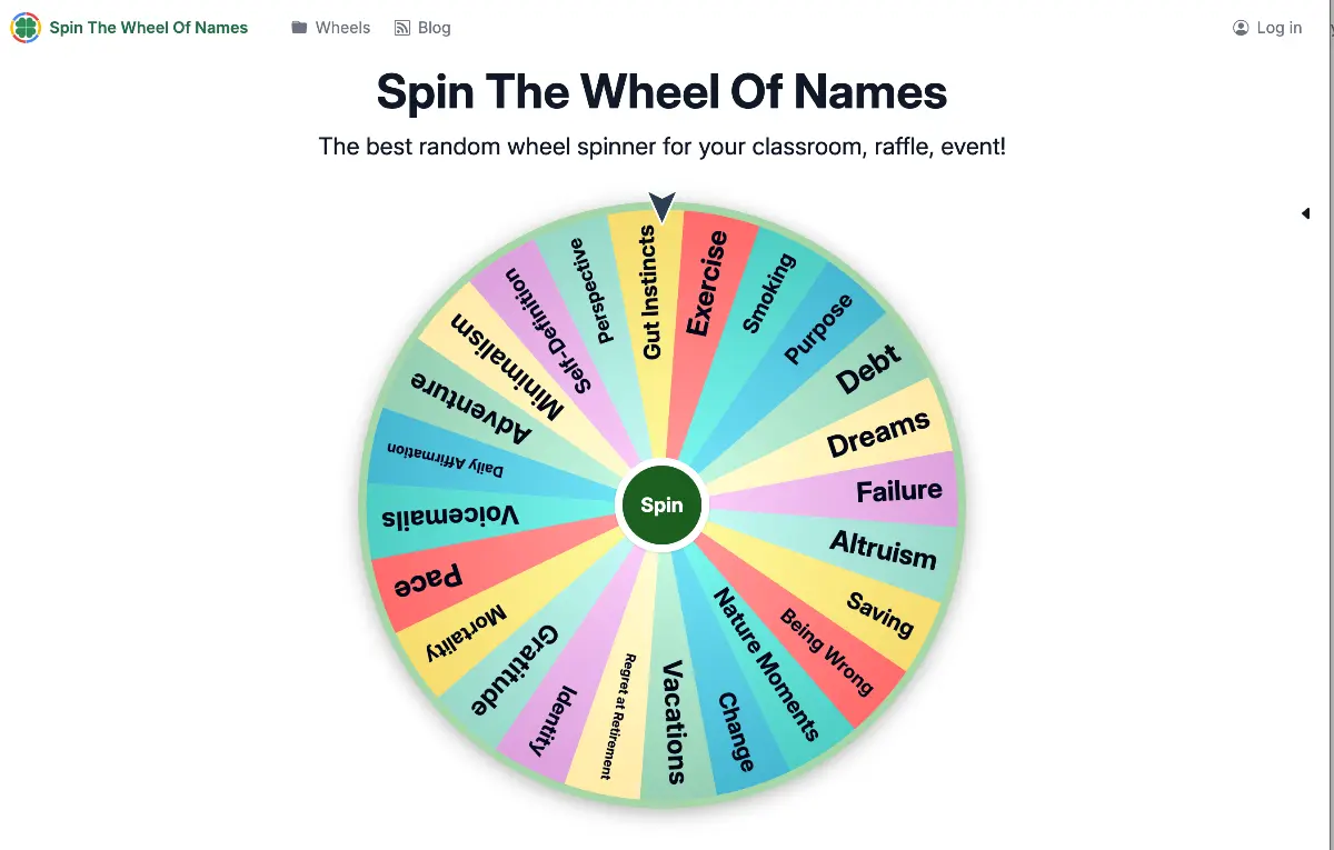 Spin The Wheel Of Names - Screenshot 2