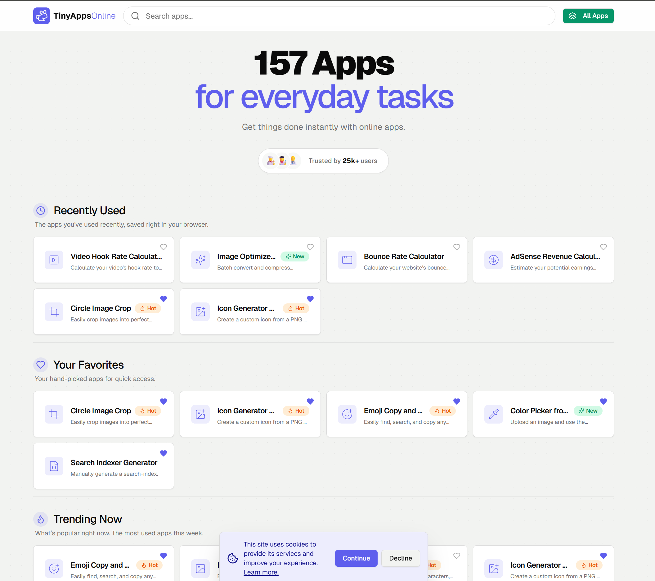 TinyAppsOnline - Screenshot 2