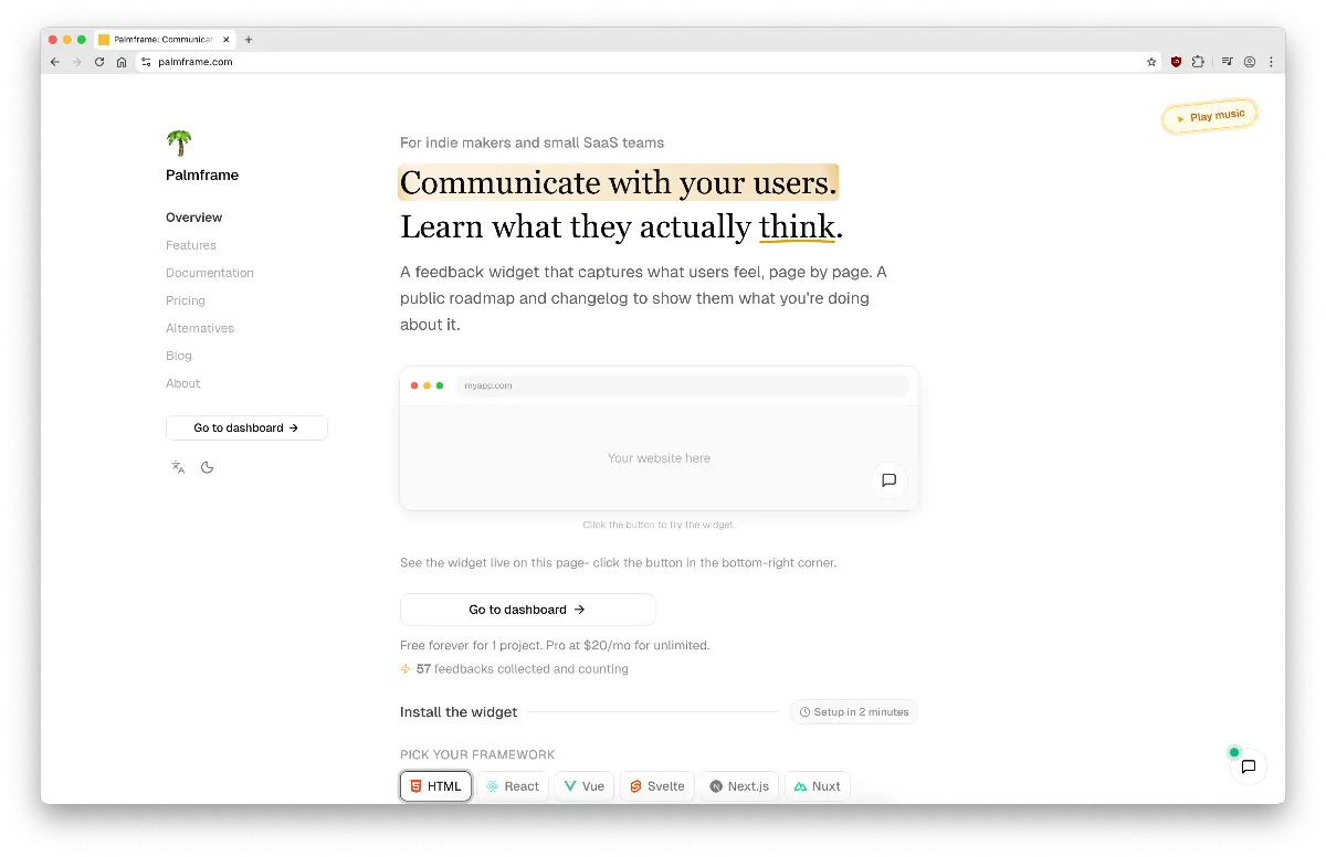 Palmframe - Screenshot 1