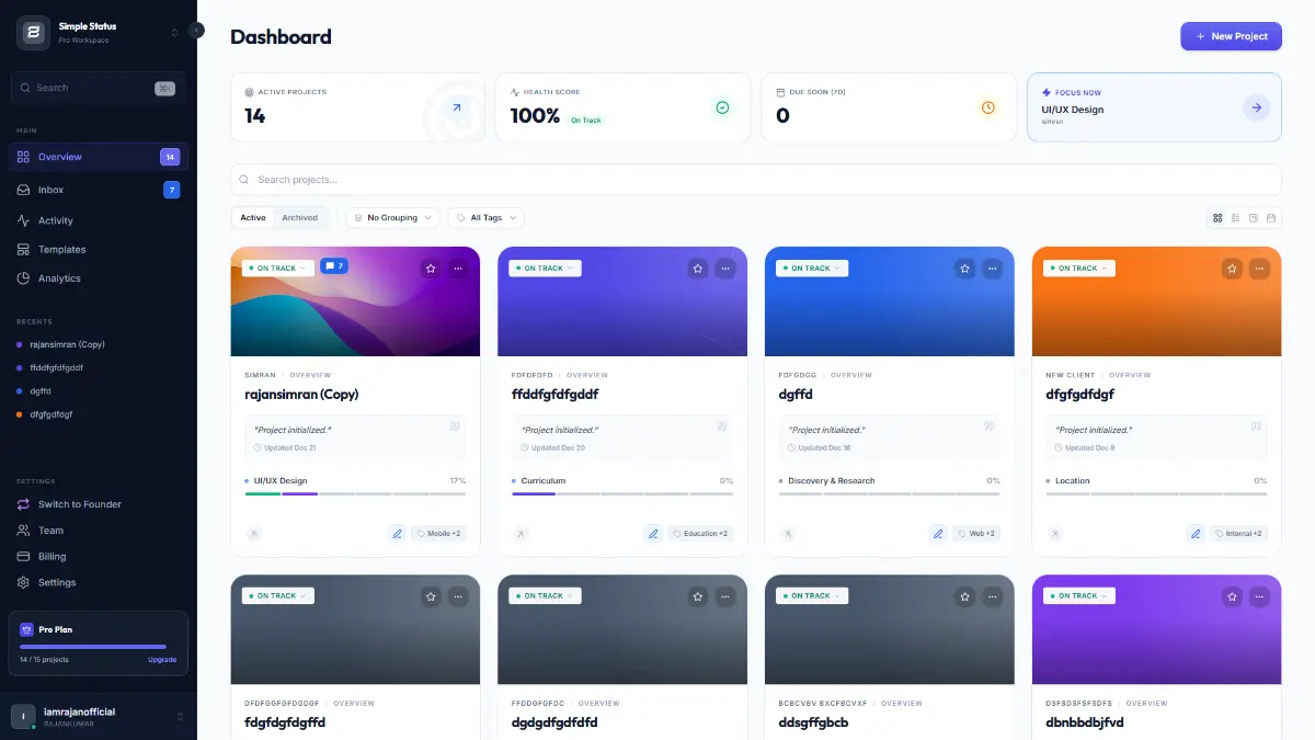 Simple Status - Screenshot 2