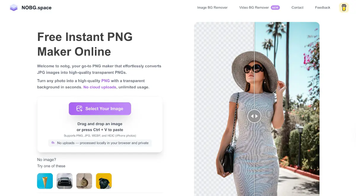 NOBG.space - Screenshot 1