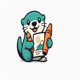 Coloring Otter logo