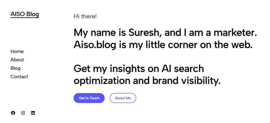 AISO Blog - Screenshot 1