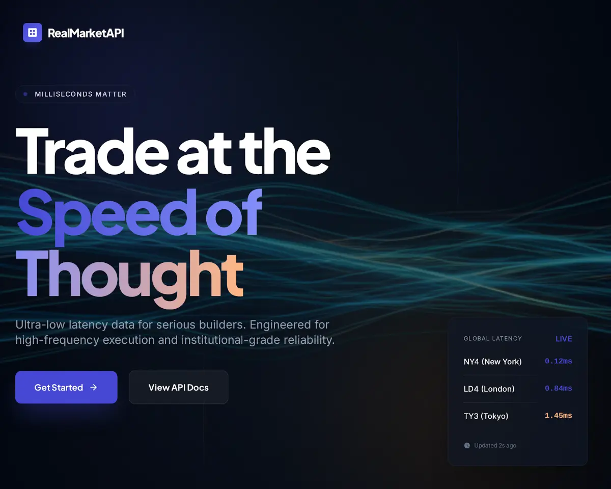 Realtime Market API - Screenshot 5