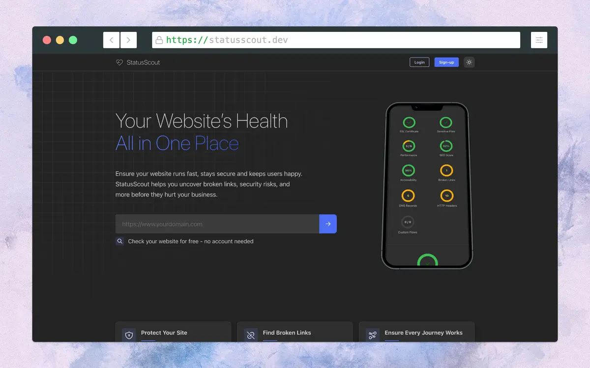 StatusScout - Screenshot 2