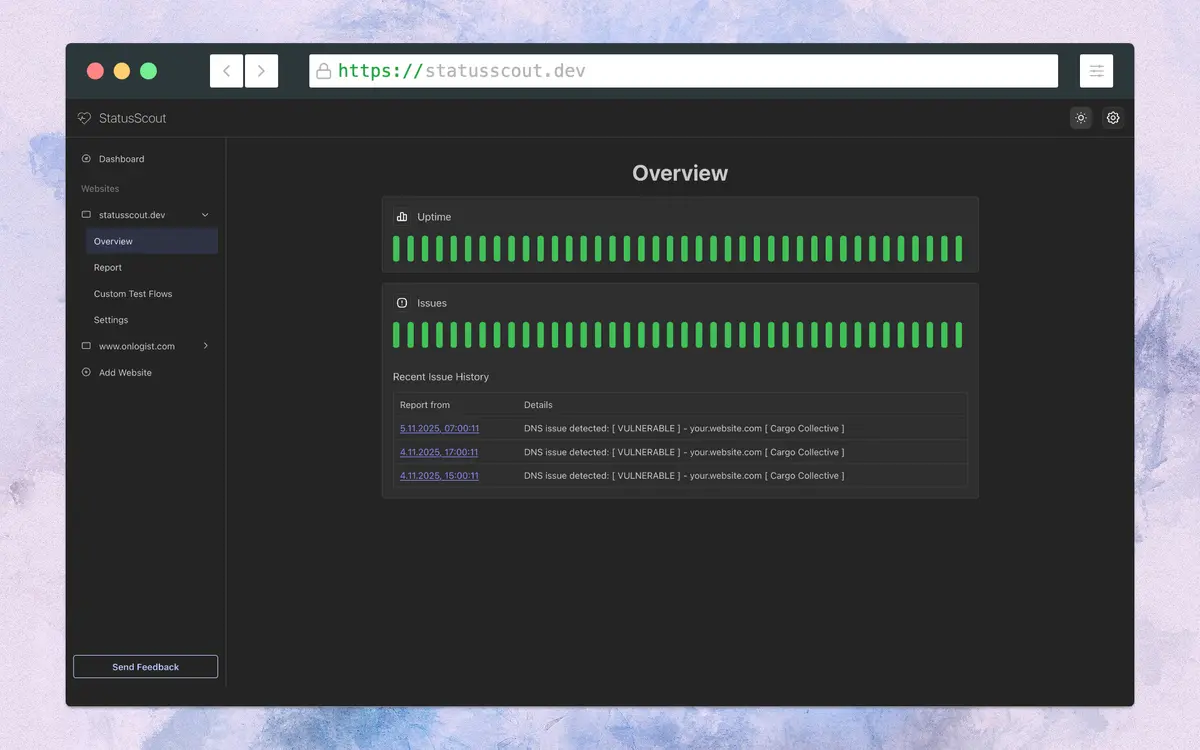 StatusScout - Screenshot 3