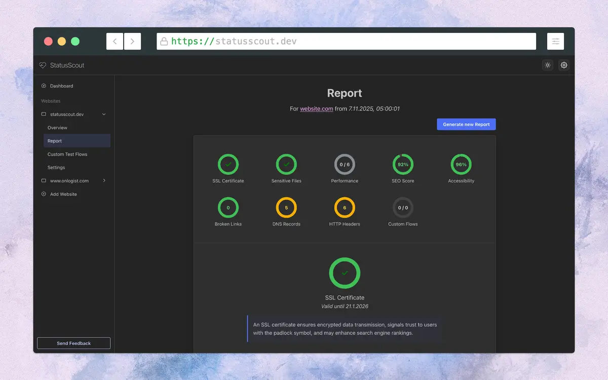 StatusScout - Screenshot 4