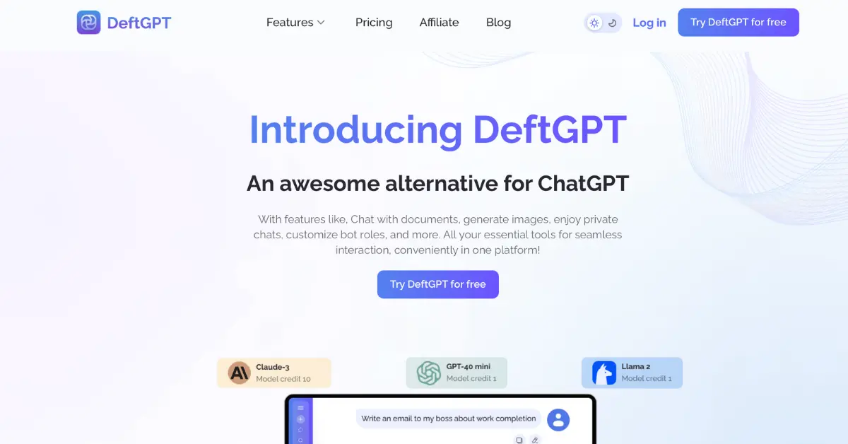 DeftGPT - Screenshot 1