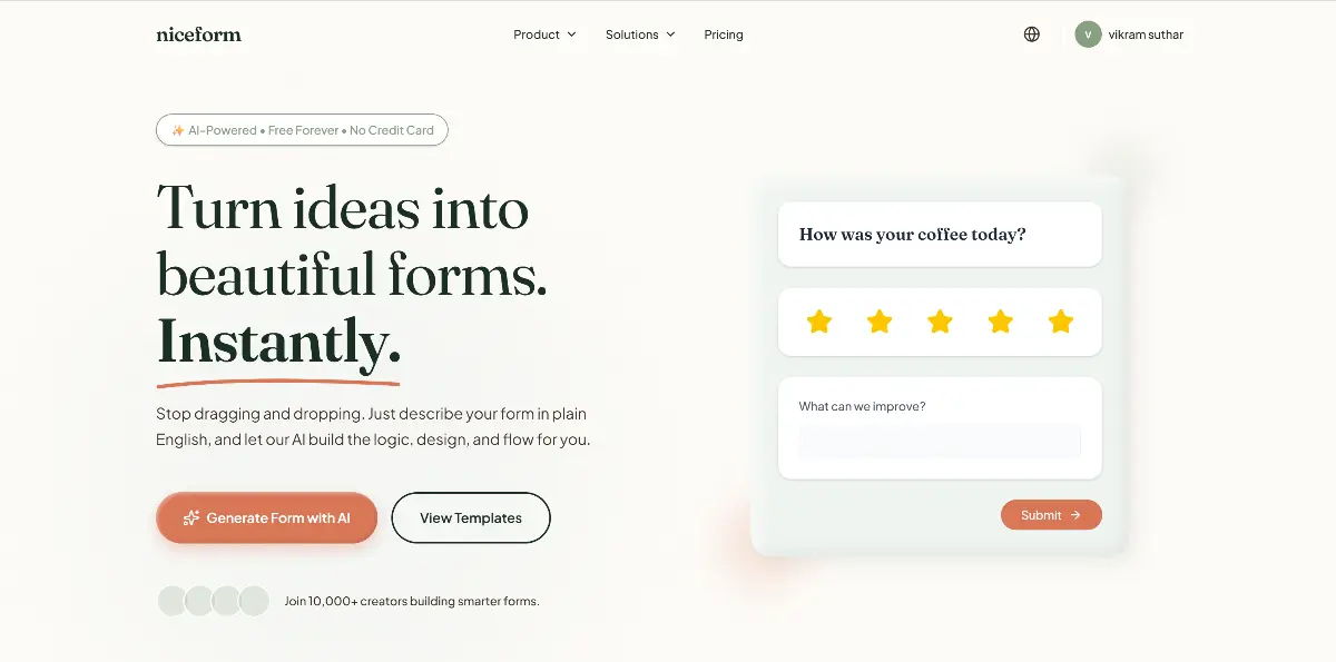 niceform.io - Screenshot 1
