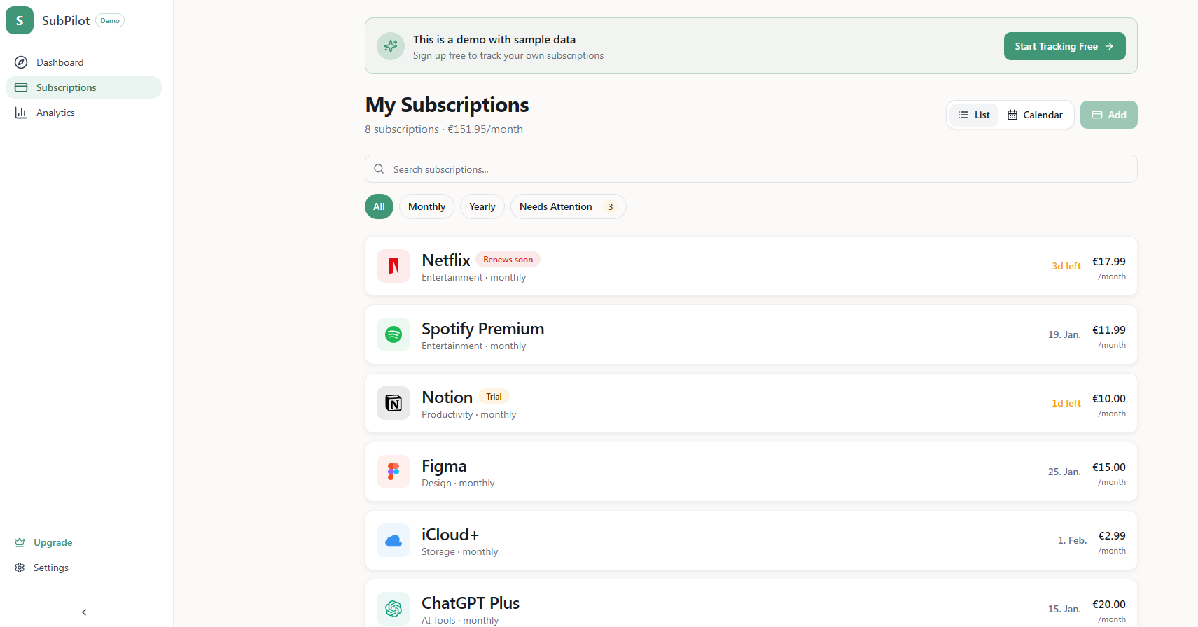 SubPilot - Screenshot 3