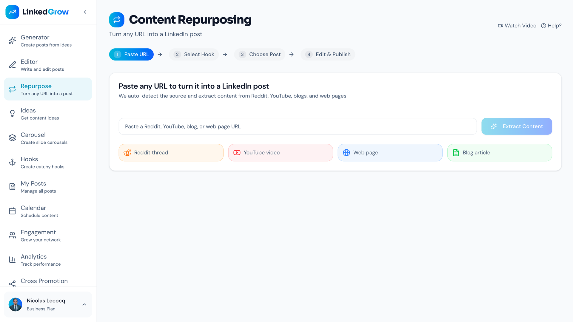LinkedGrow - Screenshot 3