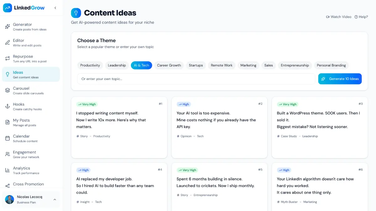 LinkedGrow - Screenshot 5