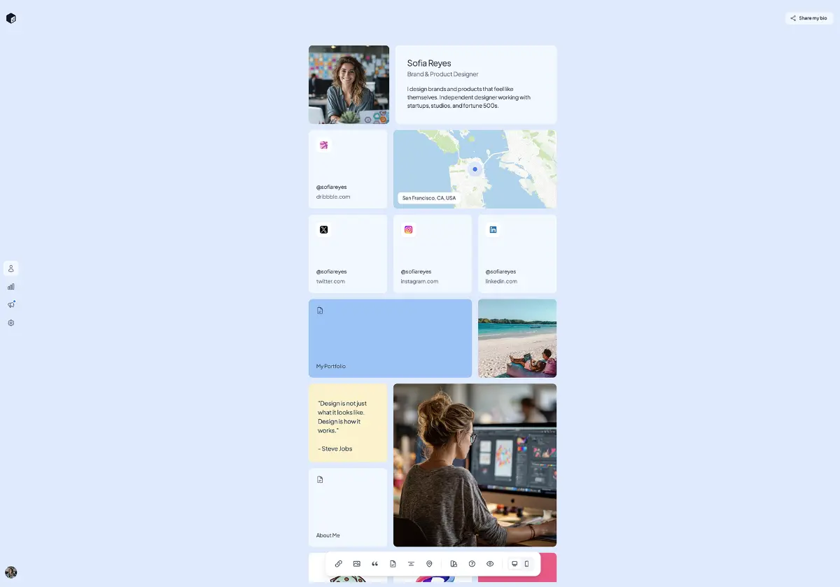 Tini.bio - Screenshot 1