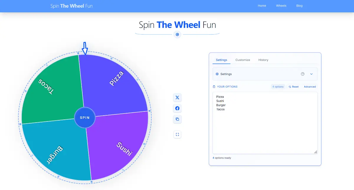 Spin The Wheel Fun - Screenshot 1