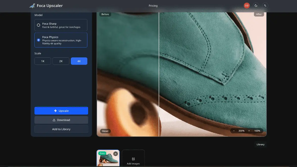 Foca Upscaler - Screenshot 1
