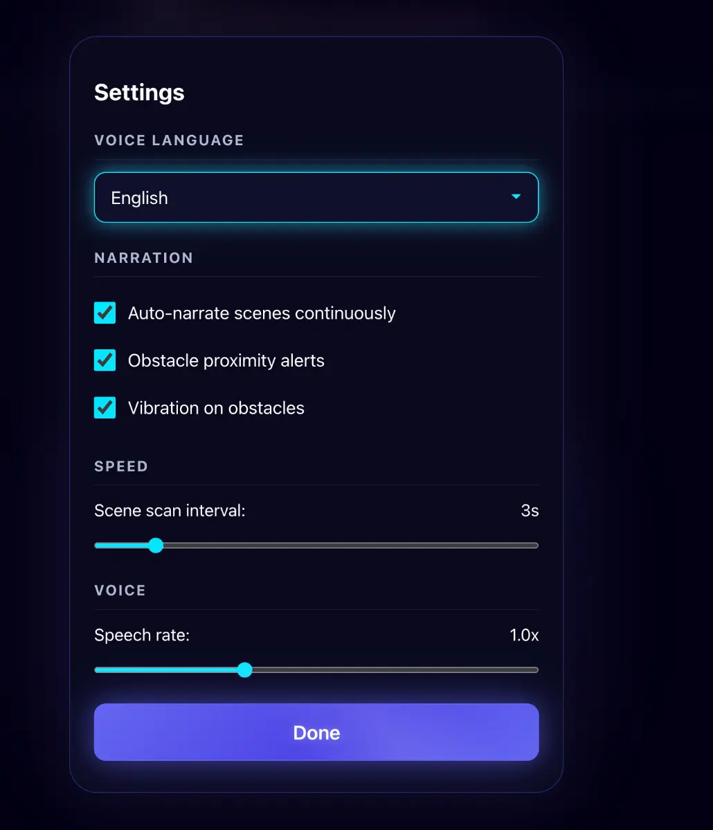 AI Blind Assistant  - Screenshot 2