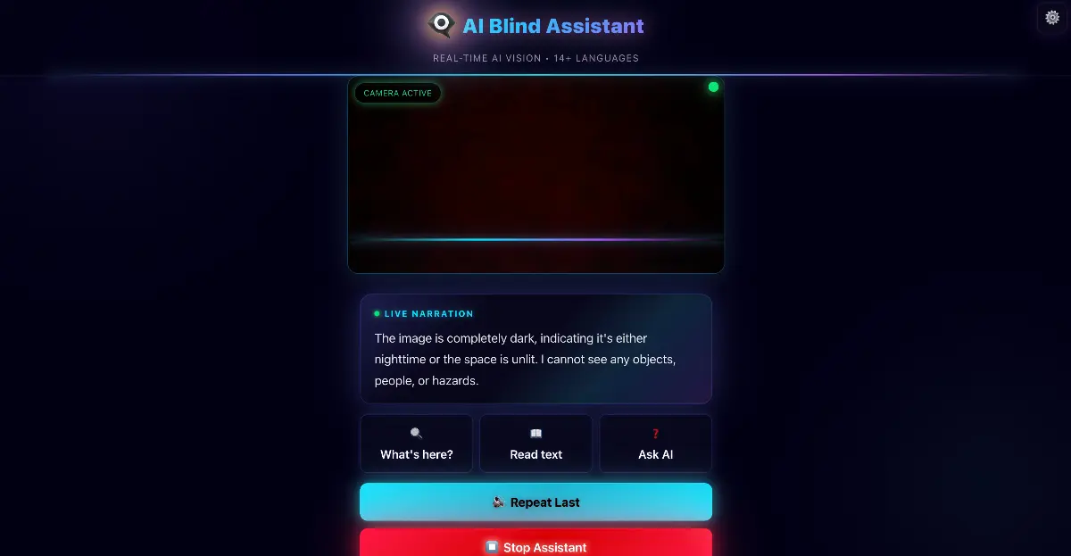 AI Blind Assistant  - Screenshot 3