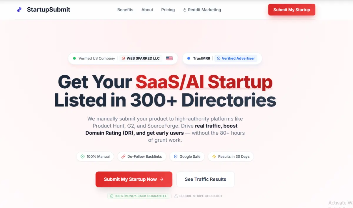StartupSubmit - Screenshot 1