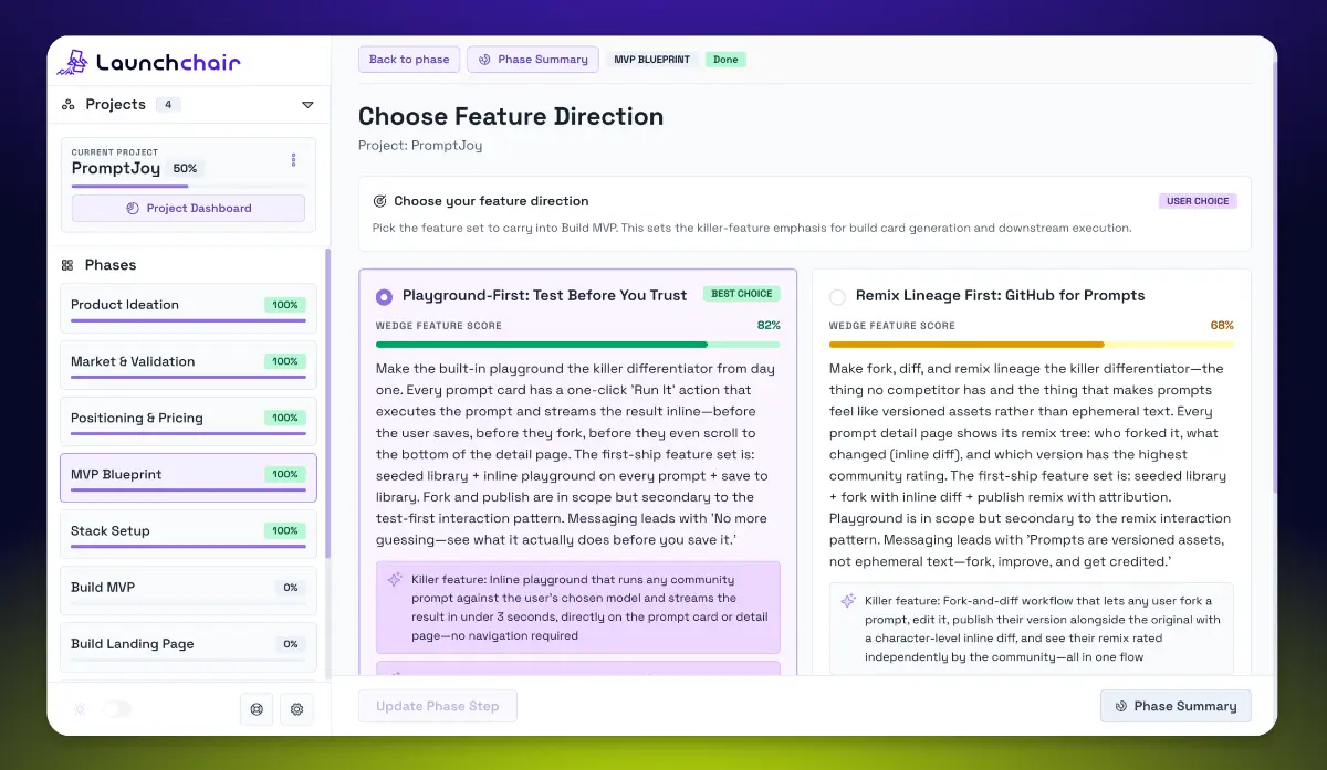 LaunchChair - Screenshot 2