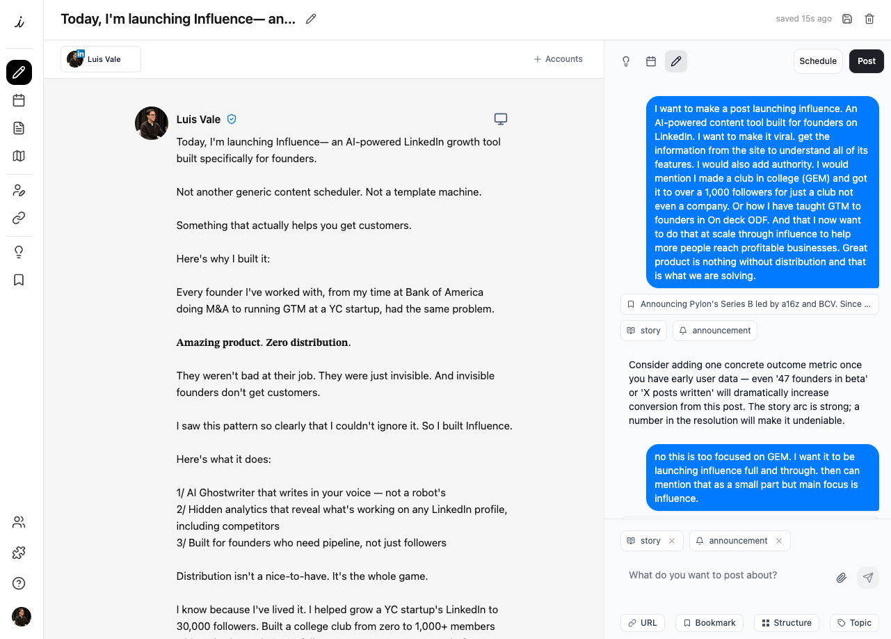 Influence - Screenshot 2