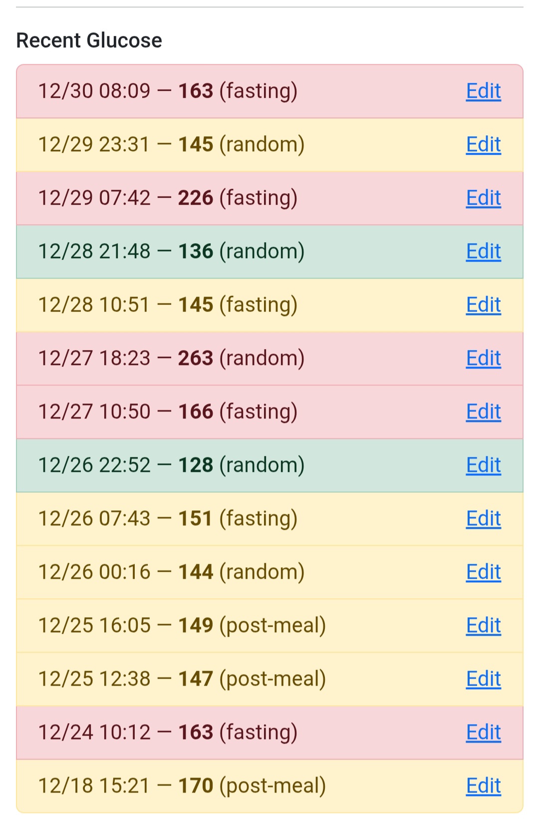 Glucose+ Tracker - Screenshot 3